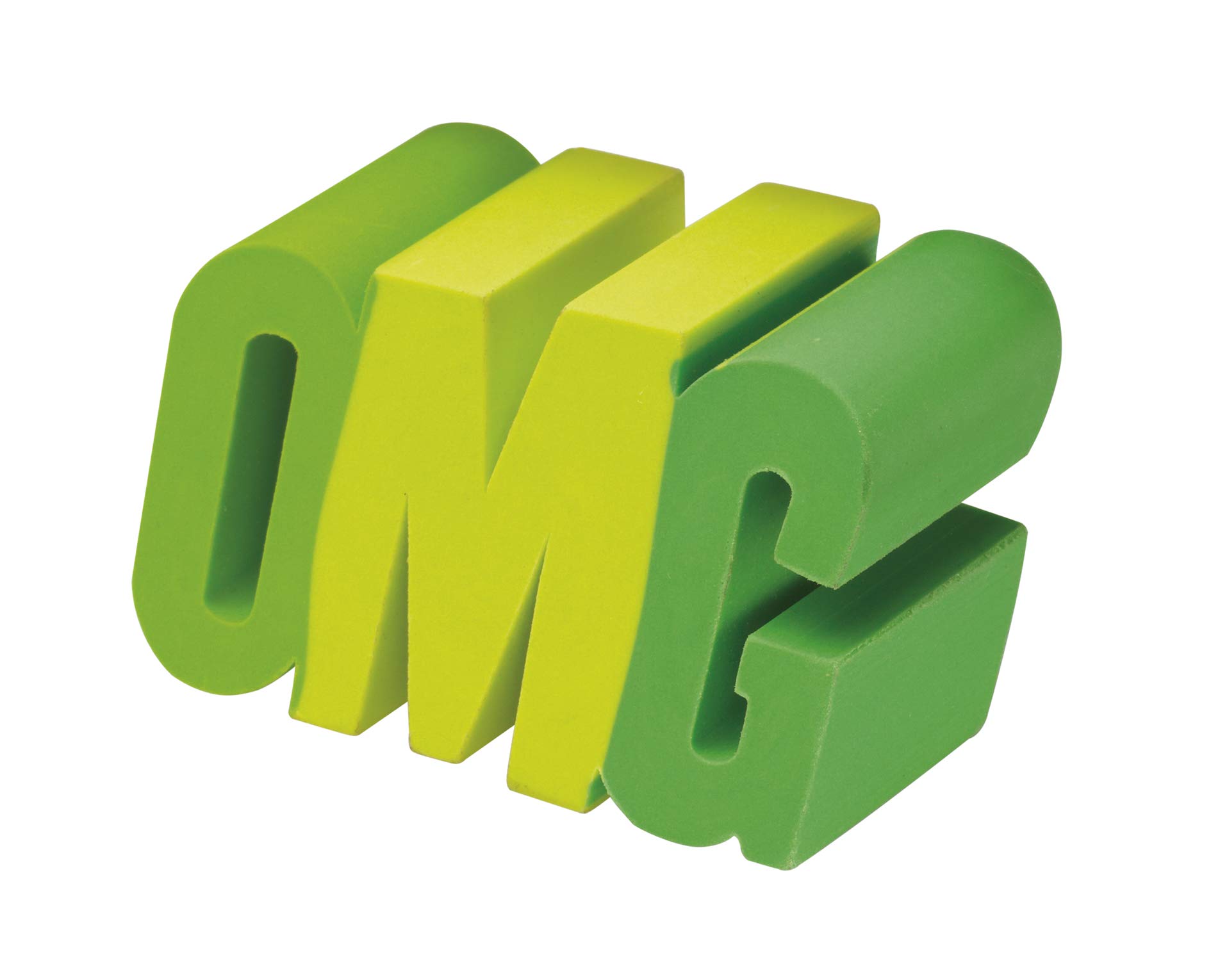 Westcott E-66067 Green 3D Eraser OMG, 3 x 5 x 2.5 cm