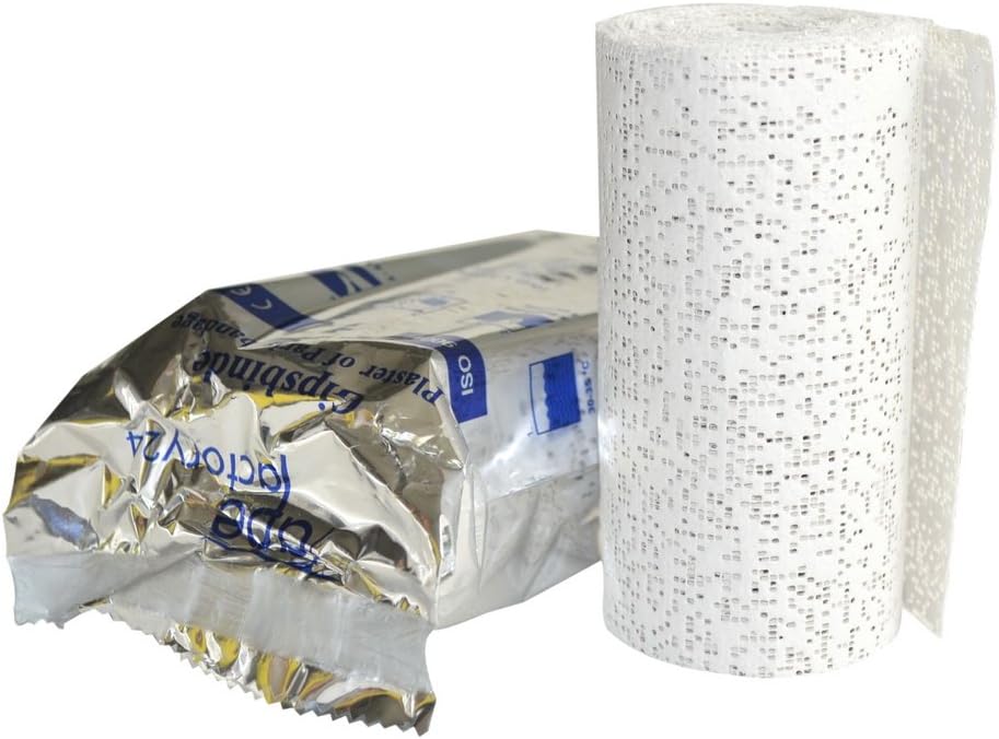 Tapefactory24 10 x 30 metre/Roc A 10 cm x 300 cm (= 3 m² – Plaster of Paris Bandage Modelling Fabric 3 m for Bump, Plaster Masks for Model Building New