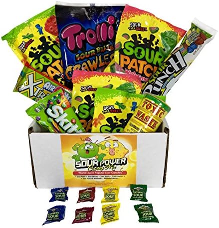 Sour Candy Mix XL: Double Portions of Sour Patch Kids and Watermelon plus Warheads, Sour Skittles, Trolli Crawlers,Toxic Waste, Sour Punch, Xtreme Airheads