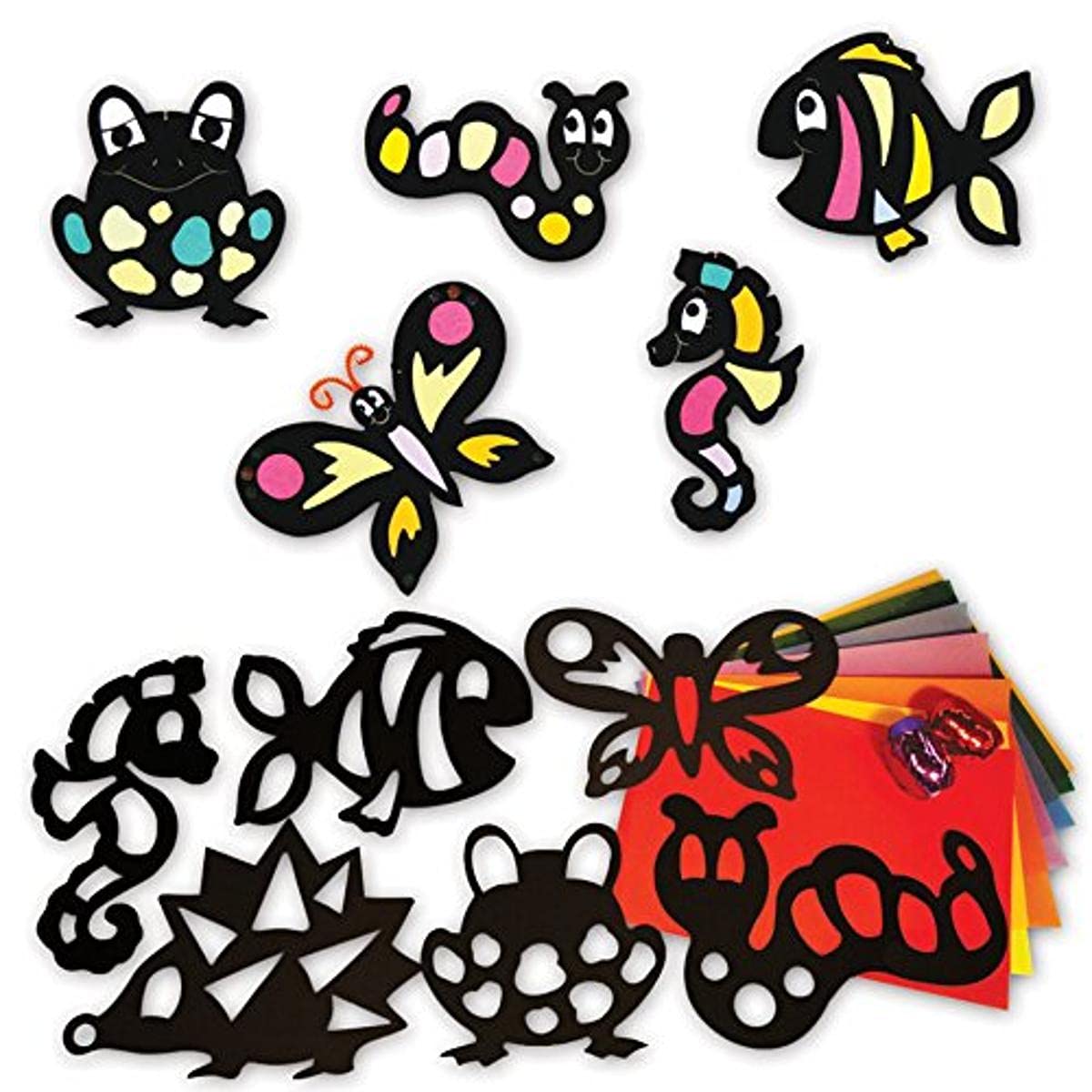 Springboard 10401 Stained Glass Silhouette Display Creature Animals (Pack of 30)