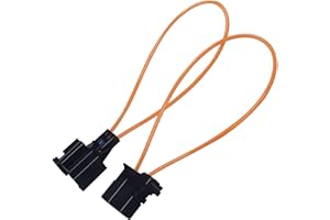 LoloWheat 2pcs Female & Male Adapter Universal Connector for Radio and Audio Fiber Optic Optical Loop Bypass Fit for BMW VW Audi Mercedes Porsche