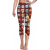 Sister Amy Women's Digital Geometric Printed Ankle Elastic Tights Leggings