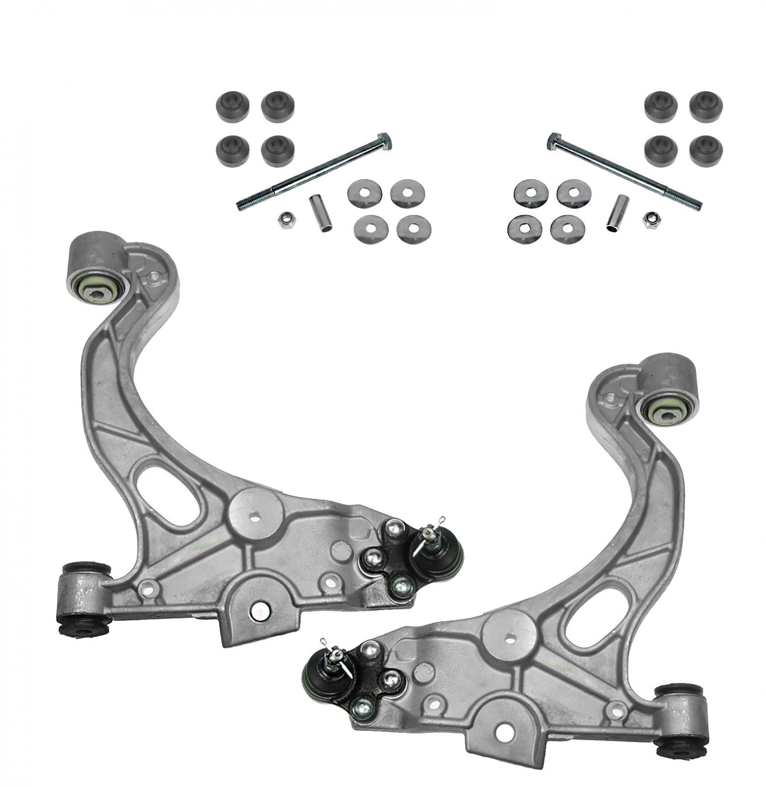 TRQ Front Suspension Kit Control Arm with Ball Joint Sway Bar Stabilizer Link Compatible with 98-05 Buick Cadillac 98-03 Oldsmobile 00-05 Pontiac