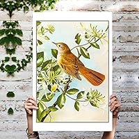Canvas Wall Art Birds on The Branch Canvas Prints Home Artwork Decoration for Living Room,Bedroom - 12x18 inches