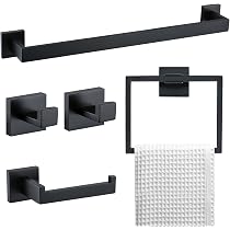 Delta Saylor 5-Piece Bathroom Set with 24 in. Towel Bar, 8 in. Hand Towel Holder, Toilet Paper