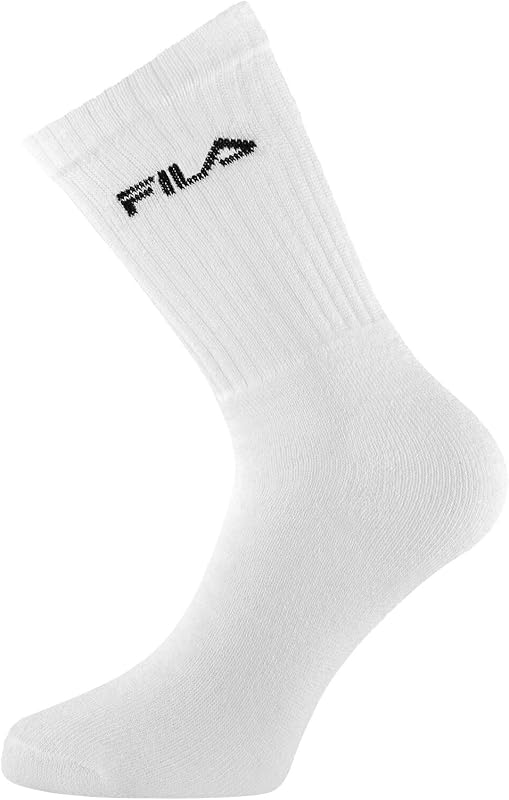 Calcetines Hombre y Mujer 39-42, Algodón Regenerado Pack de 6, Blanco