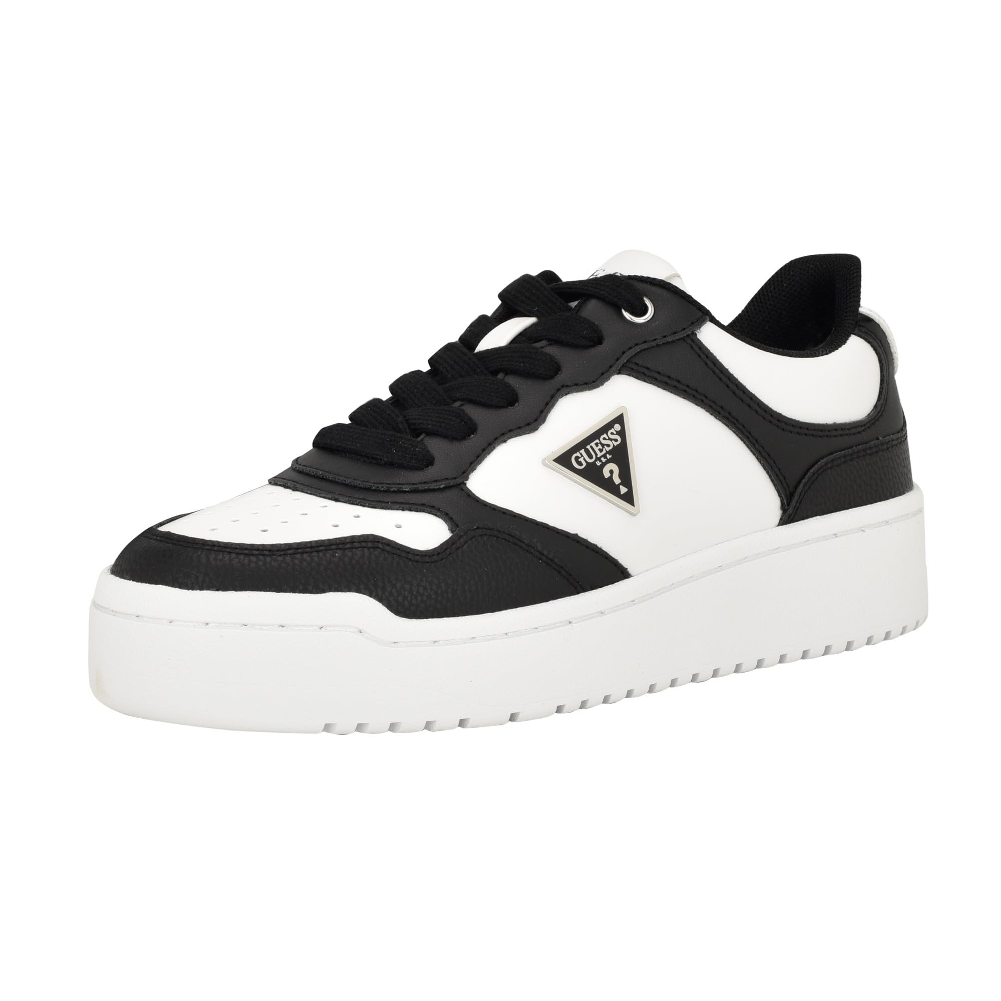 Photo 1 of GUESS Women's Miram Sneaker, Black/White 003, 7.5
