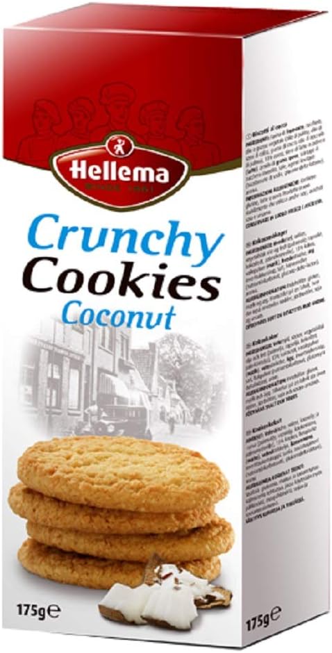 Hellema Crunchy Cookies โ Coconut 6.2 oz (Pack of 3)