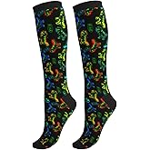 Guiteinyi Avocado Compression Socks Women Men Knee High Stock for Running Work Support Nurses Travel