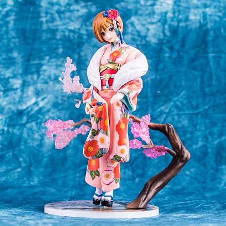Amazon 玩具像初音ミク玩具モデル漫画のキャラクターコレクションギフトフラワーカラースーツ着物鳴子cm おもちゃ雑貨 おもちゃ