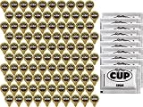 100 Ct SToK Caffeinated Black Unsweetened Cold Brew Coffee Shots with By The Cup Sugar Packets