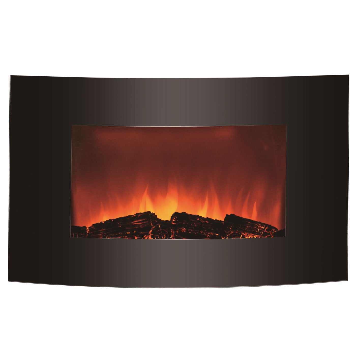 cheminee electrique murale 2000w luna avec galets