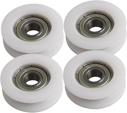 QUARKZMAN 4-tlg. U-Nut Riemenscheiben 6x30x13mm - Nylon Führungsrollen Für Türen & Fenster