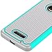 Moto Z Force Case,Berry Accessory [Drop Protection] Protective Case [Shock Proof] [Dual Lawyer] Hybrid Defender Armor Case Cover For Moto Z Force With Free Berry logo stand holder (Teal)