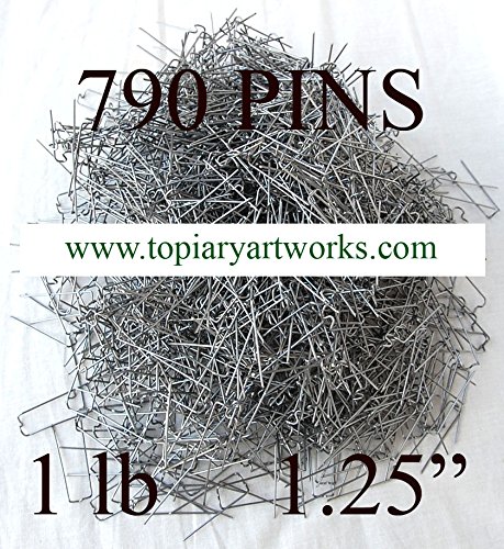 Greening Pins - Topiary Pins 1.25" Long - 1 Lbs Bulk Box of 790 Pins