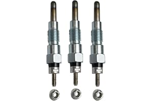 shsiyayh 15261-65510 15694-65510 15694-65512 Glow Plugs 3PCS for Kubota D600 D750 D850 D950 Engine Tractors B1750D B2150DT B7