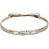 RainFlowwer Cowboy Hat Bands for Women Men, Cowgirl Hatbands Hand Made Replacement Pearl Hat Belt Men Fedora Panama Hats