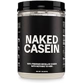 NAKED Casein - 1Lb Micellar Casein Protein - Bulk, Zero Carb, NSF Certified, GMO-Free, Gluten Free, Soy Free, Preservative Free - Stimulate Muscle Growth - Enhance Recovery - 15 Servings