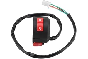 Start/Stop Switch Assembly Left Handle 4 Wire 1 Plug Chinese ATV Tao Motors (Tao Tao) Newer Models Handlebar Mount 7/8"(22mm)