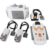 VAOEVA 5-in-1 Motor Kit Compatible with Most Stud Building Blocks, Motor Set with Powerful Motors, Advanced Remote Control Functionality, Wide Compatibility