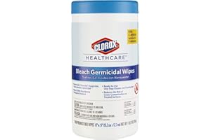 CloroxPro Healthcare Bleach Germicidal Wipes, Healthcare Cleaning and Industrial Cleaning, Clorox Wipes, 150 Count - 30577