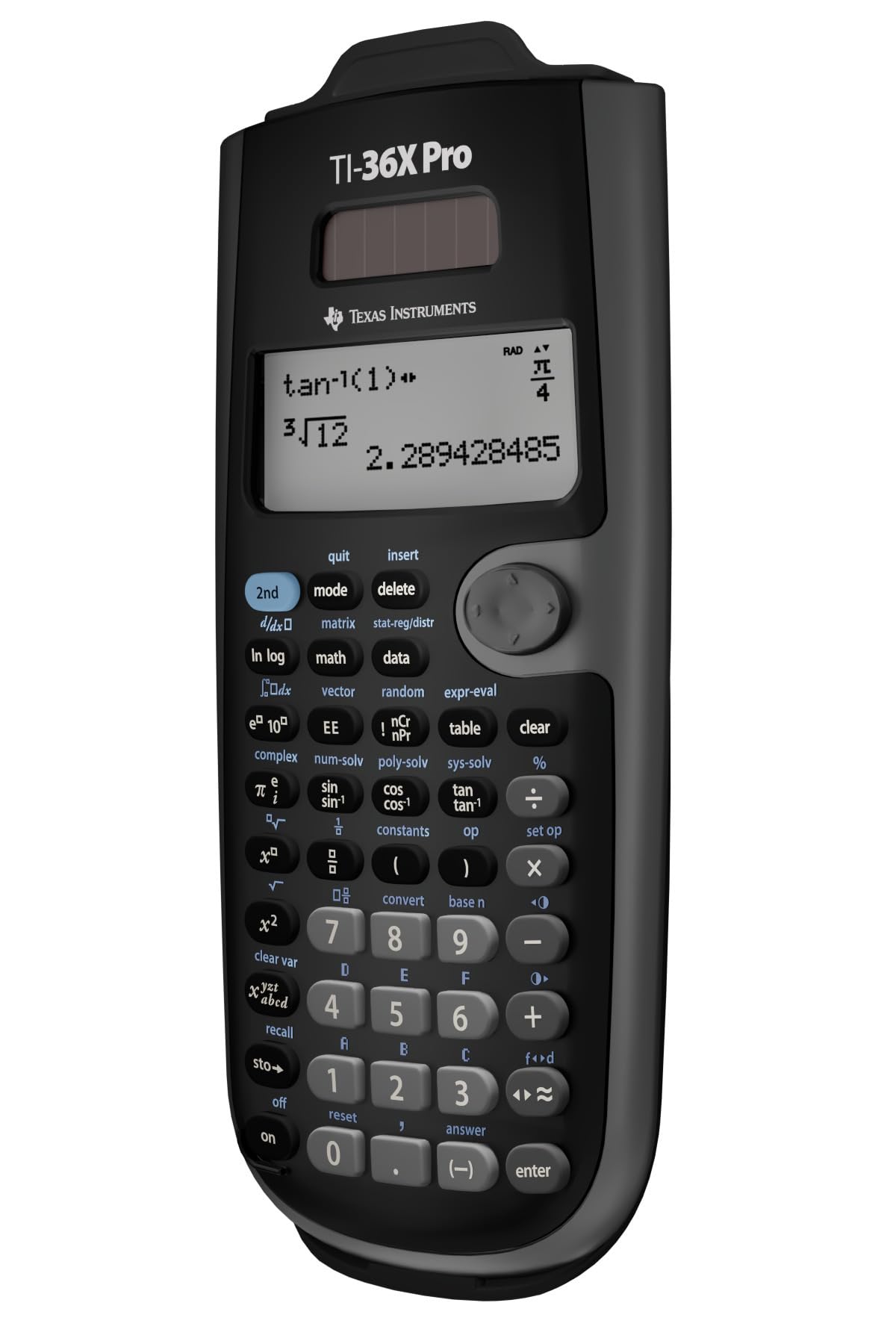 Texas Instruments TI-36X Pro Engineering/Scientific Calculator | 9.7 Inch | Black.