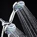 AquaStar Elite 3-in-1 High-Pressure 48-mode Spa Shower Head Combo with Anti-Clog Jets for More Power & Less Cleaning! Extra-Long 5 ft. Stainless Steel Hose. All Chrome Finish