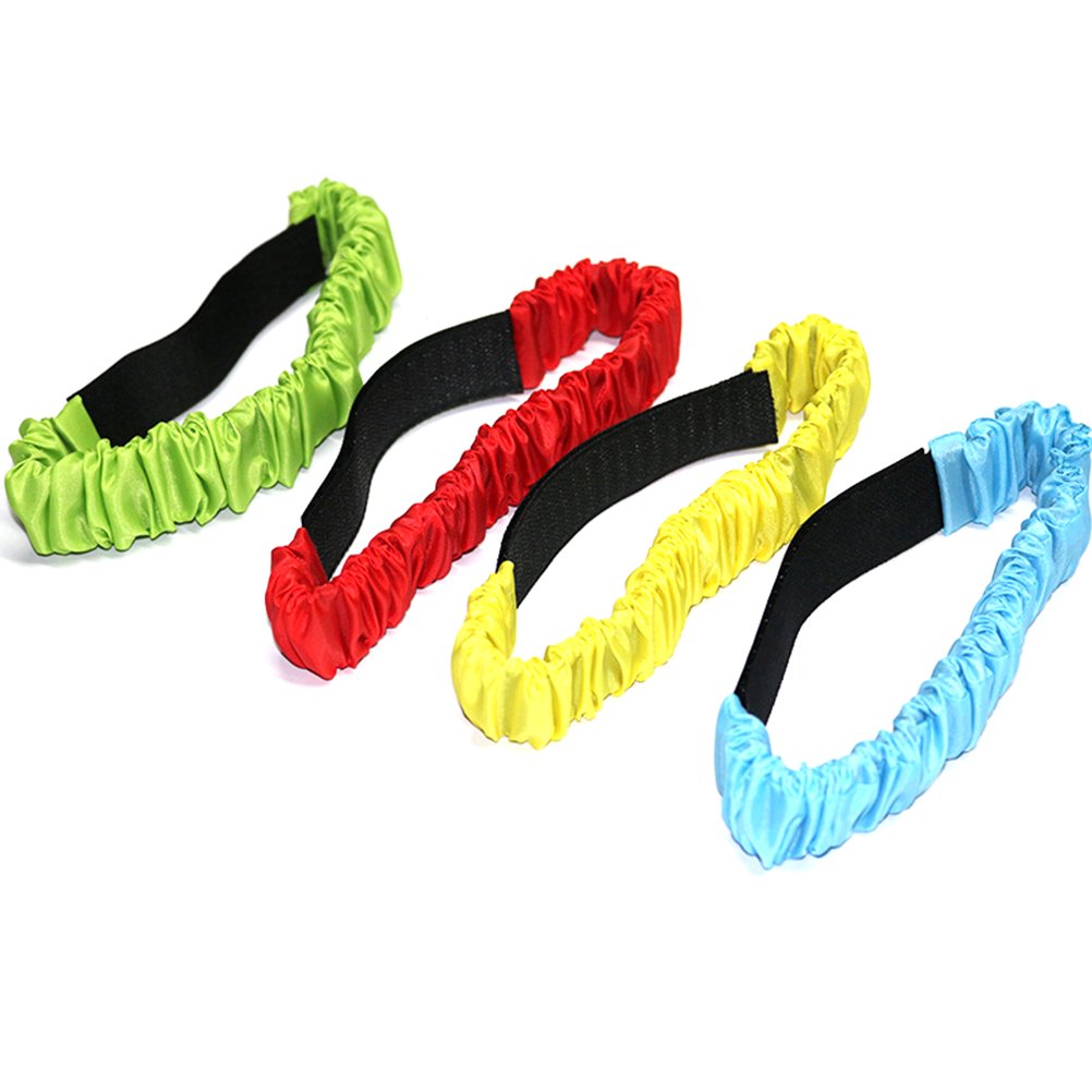 TOYMYTOY 12Pcs 3 Legged Race Bands Elastic Tie Rope Straps Legged Race Game for Kids Adult Carnival Field Day Backyard and Relay Race Game