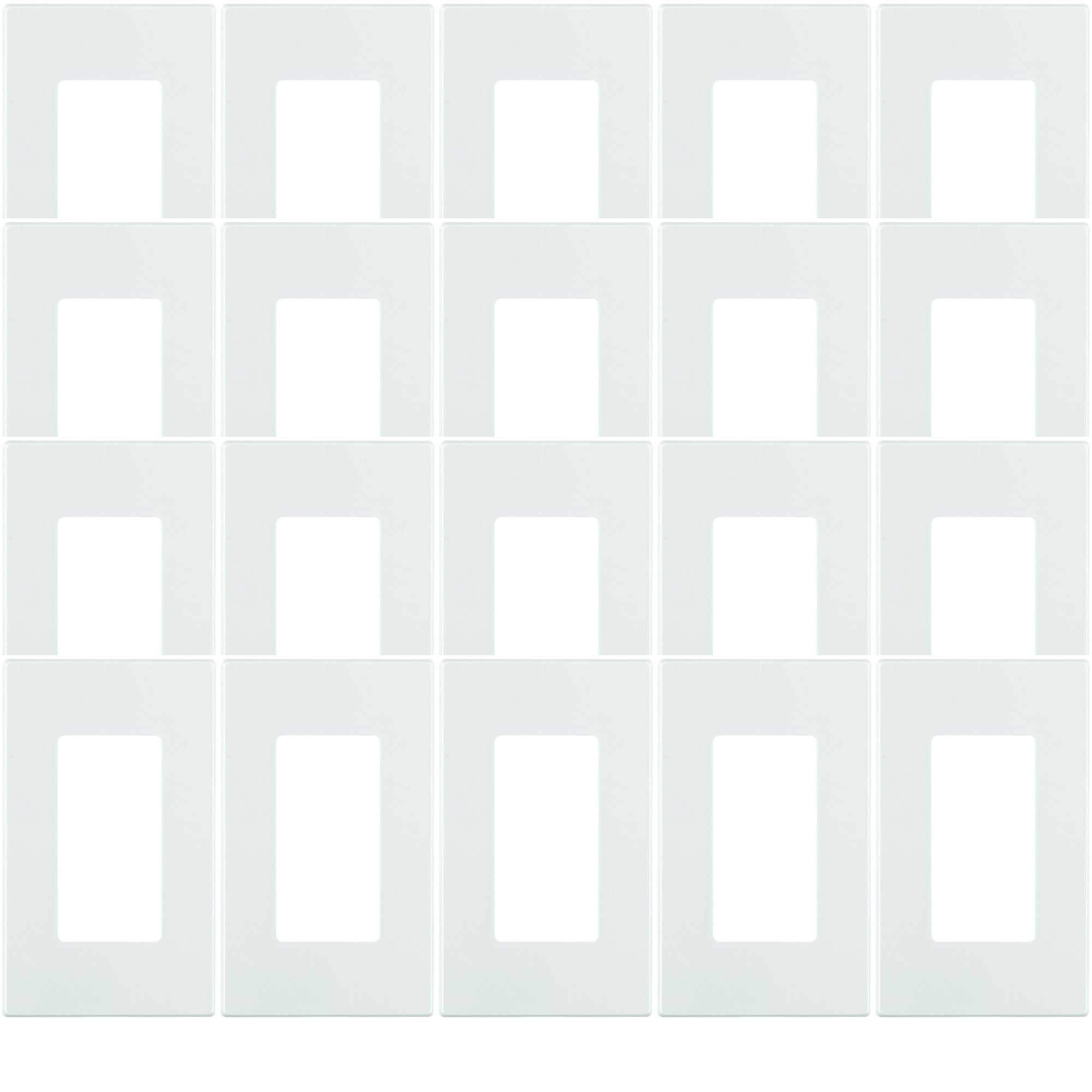 Mua 80301 SW 1 Gang Decora Plus Wallplate Screwless Snap On Mount mua-80301-sw-1-gang-decora-plus-wallplate-screwless-snap-on-mount