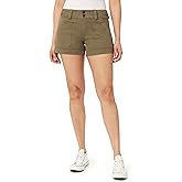 WallFlower Womens Ultra 4" Relaxed Utility Denim Shorts Mid-Rise Insta Soft Juniors