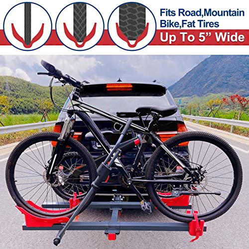 MARVOWARE 2'' Hitch Bike Rack for Cars, 2Bike Electric Bike eBike