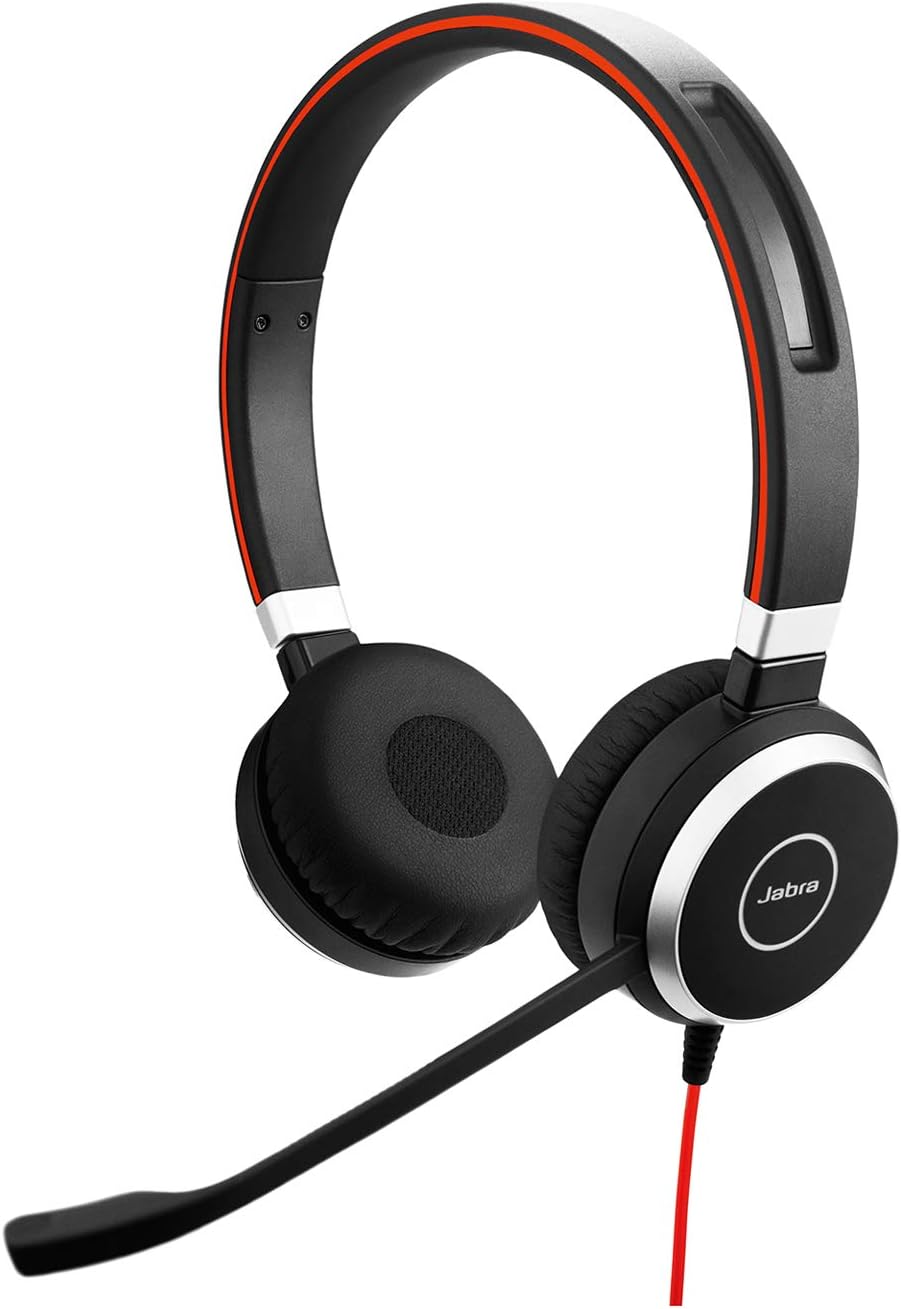 Jabra Evolve 40 UC Stereo Headset USB-C with Controller Black