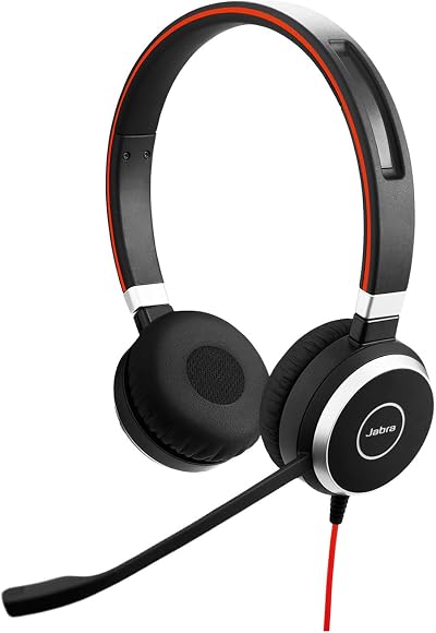 Jabra Evolve 40 UC Stereo Headset USB-C with Controller Black