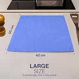 Discounted Cleaning Supplies Microfibre Cloth Blue 40x40cm Pack of 10 view 6