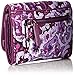 Vera Bradley Women's Cotton Riley Compact Wallet With RFID Protection, Lilac Paisley, One Size