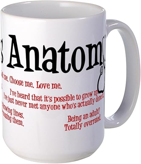 Amazon Com Cafepress Grey S Anatomy Mug 15oz Coffee Mug Microwave And Dishwasher Safe Grey S Anatomy Quotes White Kitchen Dining
