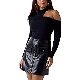 Guess Womens Eco Long Sleeve Yuly Cut Out Top