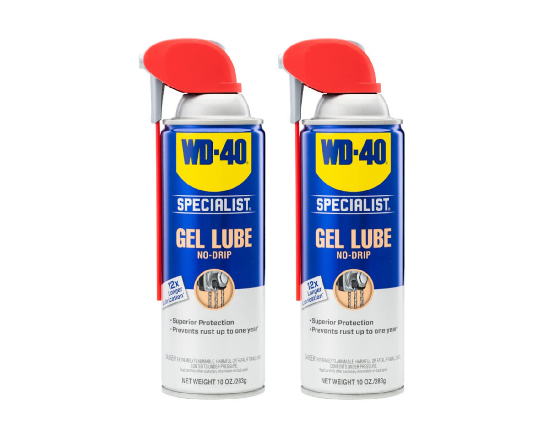 Wd-40 Specialist No-Drip Gel Lubricant, 10 oz, (2-Pack)