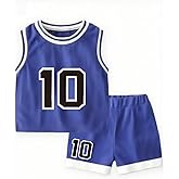 LTHYTY Kids Basketball Jerseys #10 Athletic Scrimmage Tank Top Shorts Sport Sets for 5-12 Years Girls and Boys