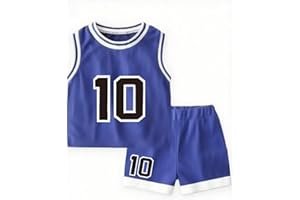 LTHYTY Kids Basketball Jerseys #10 Athletic Scrimmage Tank Top Shorts Sport Sets for 5-12 Years Girls and Boys