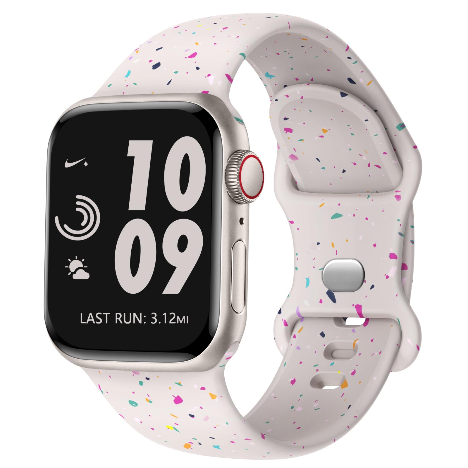 Superuper Sport Strap Compatible for Apple Watch Straps Series 11 10 9 8 7 6 5 4 Ultra3 49mm 46mm 45mm 44mm 42mm 41mm 40mm 38mm for Women Men, Made from Recycled Silicone for iWatch SE 3 Band