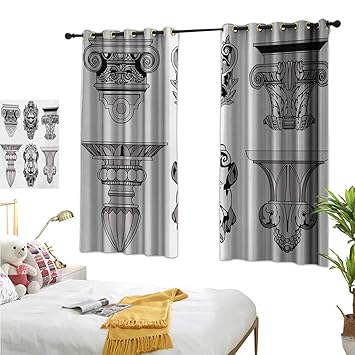 Amazon Com Warm Family Yellow Curtains Toga Party Roman