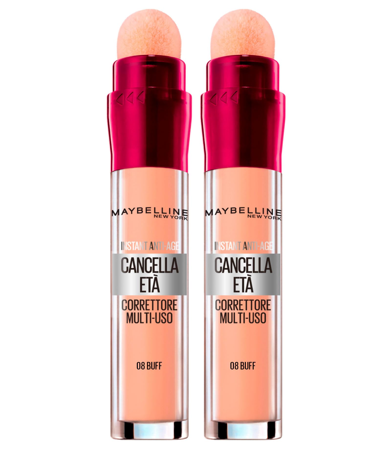 2x Maybelline New York Il Erase Age Multipurpose Liquid Concealer Color 08 Buff - 2 Concealers
