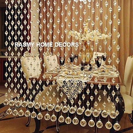 Buy Rasmy Home Decors Customized Crystal Beads Curtain Complete