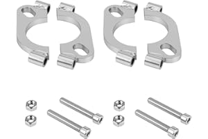 LIVOCCUR 2.0 inch Split Flange Repair Kit,2 Packs Exhaust Flange Flat Split Flange Repair Replacement Kit with 2 Bolts