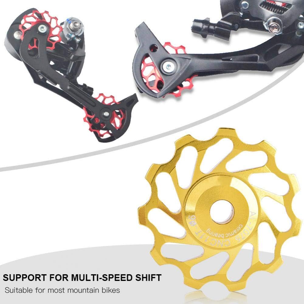 VGEBY1 Bike Derailleur Pulley 1 Pair 11T/13T Bearing Jockey Wheel Rear