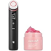 medicube Booster Glow Duo for Poreless Radiance: Age-R Booster Pro (Black) and Collagen Jelly Cream 50ml | Gifts for Women, Valentines Day Gifts for Her, Skin Care Set