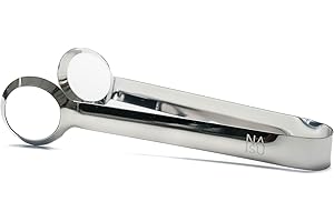 NAISU Clear Ice Tongs – Precision Stainless Steel Ice Tongs for Crystal-Clear Ice Balls & Cubes, Non-Slip Grip, Perfect for C