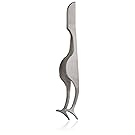 niceEshop(TM) Stainless Steel Extension Eyelash Applicator Tool Fish Tail Clip,Silver