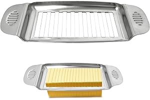 Butter & Cheese Slicer Cutter, Stainless Steel Wire Cheese Slicer, Safe for Food Contact, Multipurpose Handheld Butter Cutter